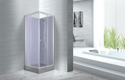 China Waterproof White Painted Profiles Glass Shower Cabins , Glass Shower Stall Kits for sale