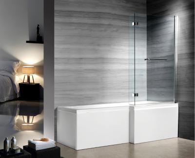 China 1400x800mm Glass Shower Enclosures With Stainless Steel Hinges for sale