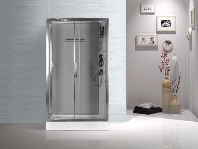 China Tempered Glass Rectangular Shower Cabins , Sliding Door Shower Cubicles for sale