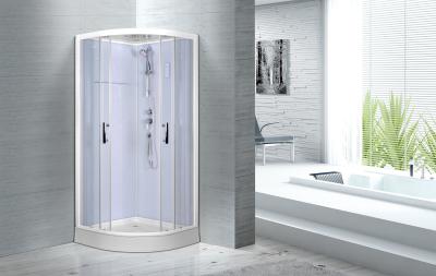 China Cheap , Popular luxury shower cabin ,  Chrome Aluminium Quadrant Shower cabin for sale