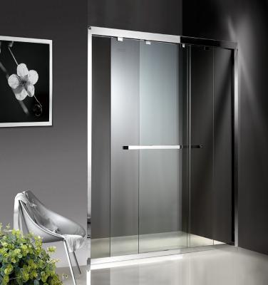 中国 1200-2000X1900mmの二重スライド ガラスのシャワーのドア、二重車輪が付いているシャワーのキュービクルのドア 販売のため