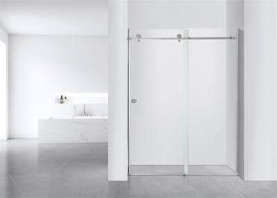 China 8mm Glass Sliding Shower Enclosures with Zinc Alloy Rollers and ABS Tray CE Certified for sale