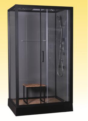 China Paradas de ducha de lujo de la esquina del masaje, cabina rectangular de la ducha con el asiento de bambú 1200x800x2150m m en venta
