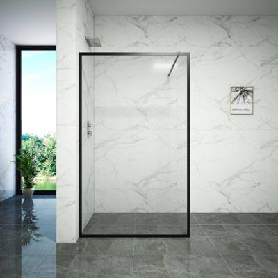 China Tempered Glass Dry Wet Partition Bathroom Shower Doors for sale