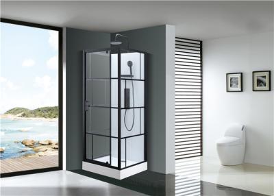 Chine Porte de pivot de mode, stalles de douche faisantes le coin, cabine carrée de douche avec le plateau acrylique blanc à vendre