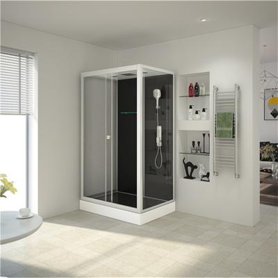 China Rectangular Free Standing Quadrant Shower Cubicles With Transparent Tempered Glass Fixed Panel for sale