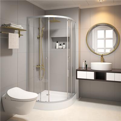 China 5mm tempered glass 900x900x2000mm Bathroom Curved Corner Shower Enclosure , Shower And Bath Enclosures for sale
