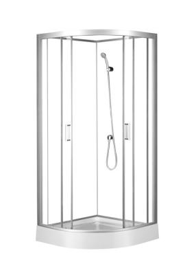 China El marco de la aleación de aluminio de Cirle 900*900*2150m m endureció la cabina de cristal de la ducha en venta