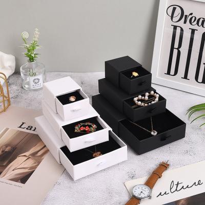 China Personalized Drawer Style Small Jewelry Gift Box For Necklace Ring Hair Clips for sale