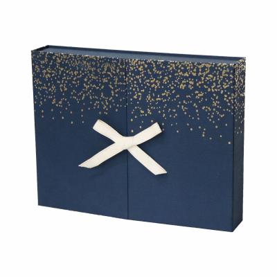 China 30 Drawers Navy Blue Surprise Gift Box , Beauty Advent Calendar With Ribbon for sale