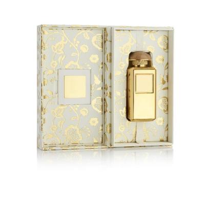 China Floral Pattern multipurpose Perfume Set Box , Hinged Paper Box Luxury Gold Embossed for sale
