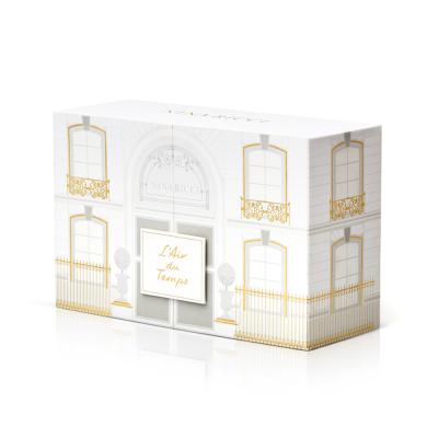 China ODM Welcome Double Door Rigid Cardboard Gift Boxes With PET Tray for sale
