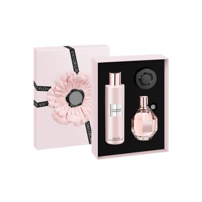 China ISO9001 Approval Perfume Gift Boxes Three Pieces For Body Lotion for sale