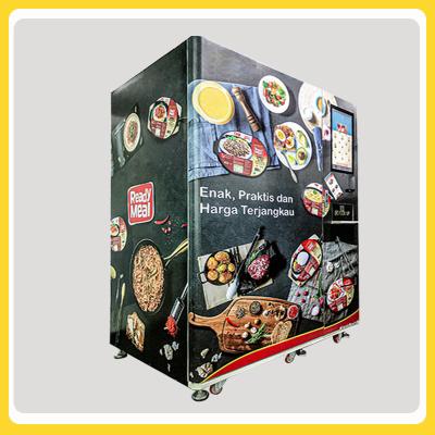 China Estación de carga grande de congelación de la comida del bocadillo de la máquina expendedora de cristal de la tostada en venta