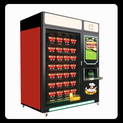 China YY Food Pizza Bread Vending Machine Microwave Heated Vending Machine for sale