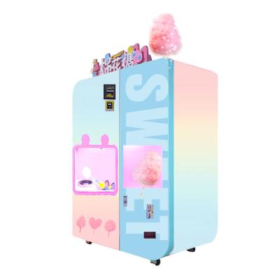 China Electric Automatic Cotton Candy Vending Machine Automatic Snack Equipment Te koop