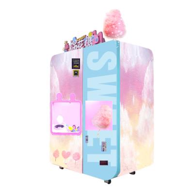 China Electric Automatic Cotton Candy Floss Vending Machine  Commercial Te koop