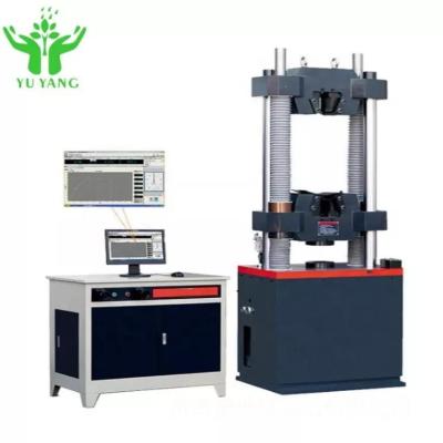 China Hot Selling Rebar Universal Testing 100kn Electro-Hydraulic Tensile Test Machine Servo Hydraulic Tensile Test Machine à venda