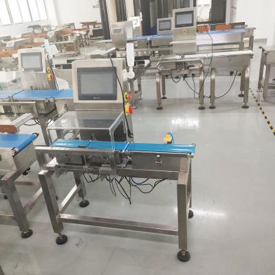 China Conveyor Automatic Food Dynamic Checkweigher Machine With Rejector for sale