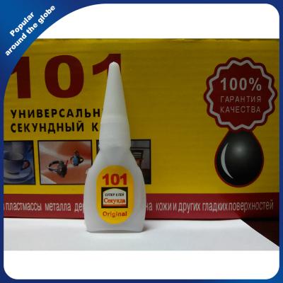China Cyanoacrylate Instant Super Glue 101 Wood Glue For Russian Market for sale