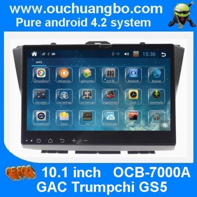 China Ouchuangbo GAC Trumpchi GS5 car stereo support 10.1 inch screen android 4.2 gps navigation system bluetooth ipod radio for sale