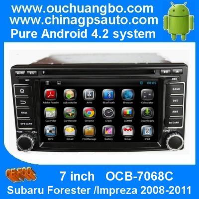 China Ouchuangbo 7 Inch Car Radio DVD for Subaru Forester /Impreza 2008-2011 Android 4.2 3G Wifi for sale