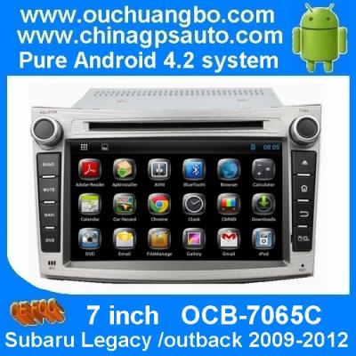 China Ouchuangbo Car GPS Navi Radio Stereo Bluetooth 3G Wifi Subaru Legacy /outback 2009-2012 Android 4.2 DVD OCB-7065C for sale