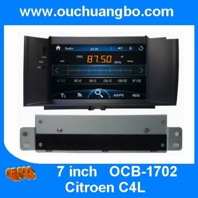 China Ouchuangbo audio DVD central multimeida gps Citroen C4L support USB AUX MP3 media player OCB-1702 for sale