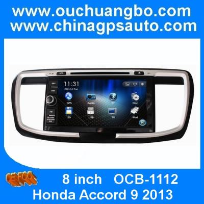China Ouchuangbo audio radio oem multimedia Honda Accord 9 2013 support BT iPod USB SD USA map for sale