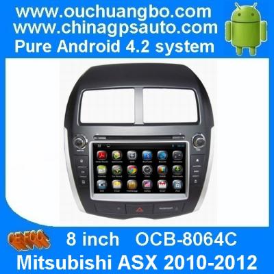 China Ouchuangbo Pure Android 4.2 Car GPS Navi for Mitsubishi ASX 2010-2012 with DVD Stereo Bluetooth iPod OCB-8064C for sale