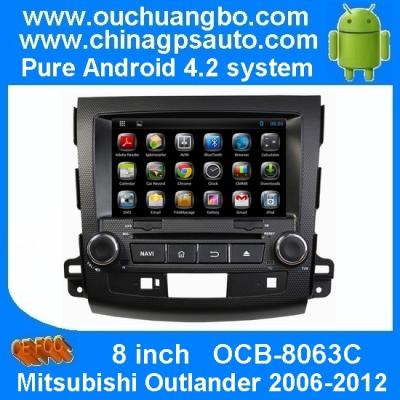 China Ouchuangbo Car Multi-touch Screen Pure Android 4.2 Auto DVD Radio Stereo for Mitsubishi Outlander 2006-2012 OCB-8063C for sale