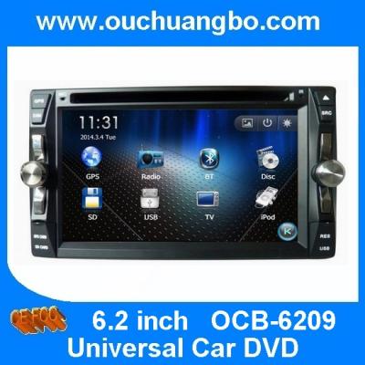China Ouchuangbo Universal Car DVD GPS Navi Multimedia Touch Screen Video Audio Player Bluetooth Automobile OCB-6209 for sale