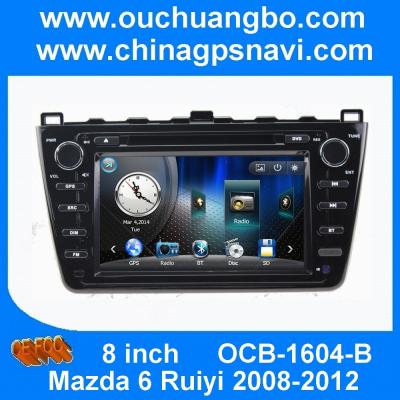 China Ouchuangbo audio DVD gps Mazda 6 Ruiyi 2008-2012 balck USB  aux SD MP3 free 2015 Chile map for sale
