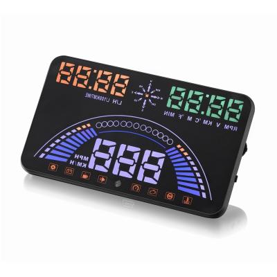 China Ouchuangbo  S7 HUD Head Up Display Combing OBD and GPS Two Systems Engine Fault Alarm Dynamic Speed Over Warning for sale