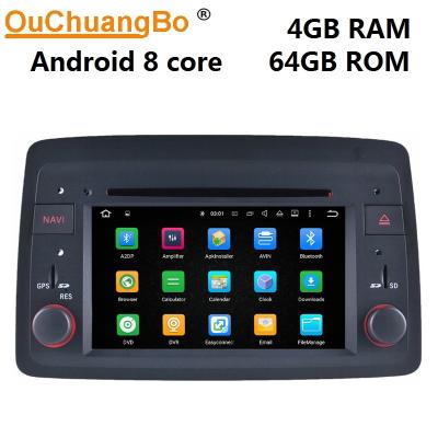 China Ouchuangbo auto radio gps stereo biuetooth for Fiat Panda (2004 onward) With USB WIFI 1080 video Android 9.0 for sale