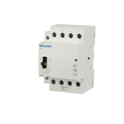 China Contato 220V Electric 40A Manual 4P WCT Building AC Contactor / Power Contactor for sale