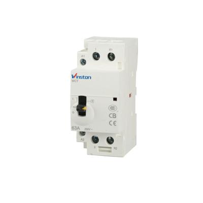 China Modular Homes 1NONC 24V Coil Telemechanic 2 Pole Contactor Manual 63A for sale
