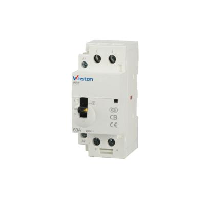 China Modular Homes 2NO 24V Electrical 63A Manual 2 Pole Building Contactor / magnetic contactor for sale