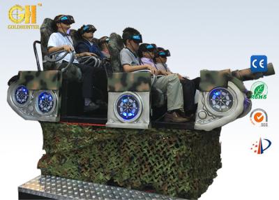 China Vea el juego hidráulico eléctrico del tiroteo de la realidad virtual de la imagen 9dvr del tanque más grande del simulador en venta