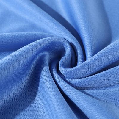 China Hot Sale Plain Dyed Jersey 100% Polyester Interlock Knitted Fabric For Double Knitted Lining Fabric for sale
