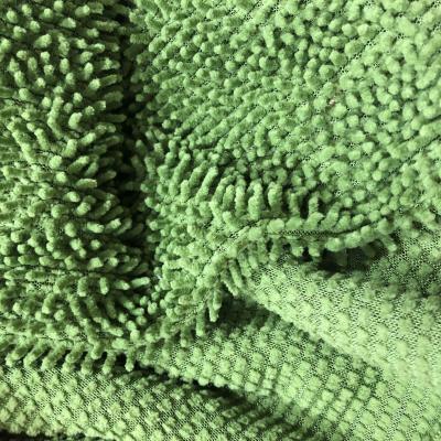 China Genuine Ground Mat Rug Firecrackers Velvet Microfiber Chenille Mop Fabric for sale