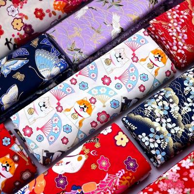 China Japanese Printed Cotton Fabric , Milk Fiber Print Polyester Fabric For Garment for sale