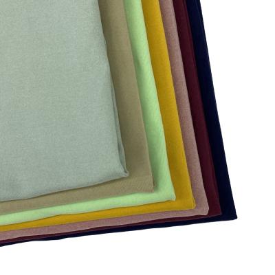China Super Soft Plain Single Jersey Fabric Velvet Rib Fabric Elastic Double Sided for sale