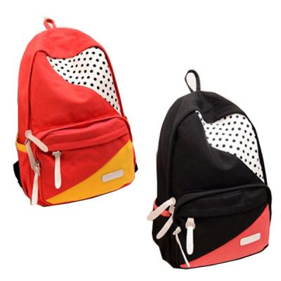 China Fashionable Large Durable Backpack For High School Students , Red / Black / Yellow for sale