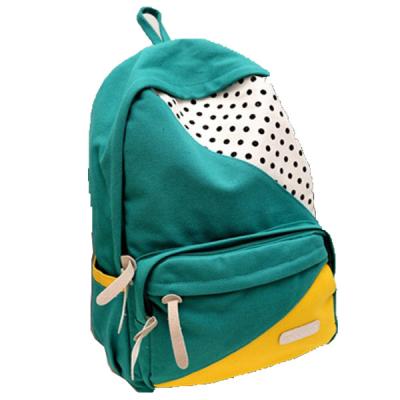 China ECO Friendly Green Pretty Outdoor Sports Backpack Canvas Back Pack Personalized for sale