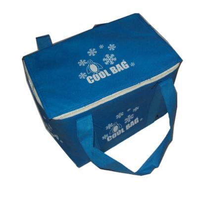 China Dark Blue Lunch Box Insulated Cooler Bags For Men , 2mm Aluminium EPE Inside for sale