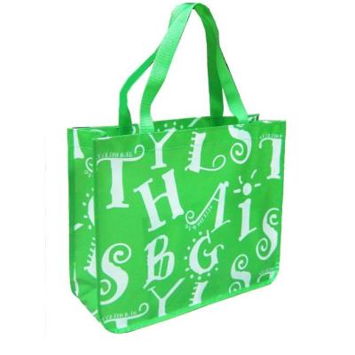 China Custom Printed Lamination Non Woven Shopping Bag Personalized Beach Bags, for sale