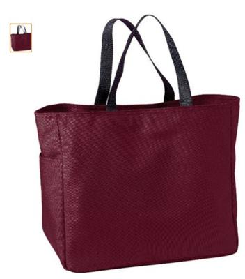 China Wine Red Recycle Girls Large Microfiber Womens Tote Bags with Hot Transfer Printing for sale