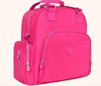 China Polyester Cute Baby Diaper Backpack  Rose Color Eco Friendly Advantage for sale