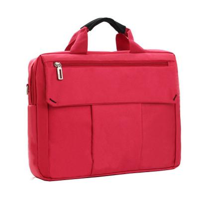 China Polyester Durable Laptop Tote Bags for Women , Red / Grey Business Laptop Bags for sale